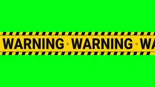 donot pass, warning, caution, danger green screen