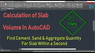 Find Slab Concrete Volume By Polyline In AutoCAD | AutoCAD LIST Command Use