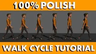 how to animate a walk cycle (100% polish)