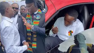 Criss waddle got Ghanaians talking on social media with his new Ferrari