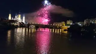 Los Fuegos Artificiales de las Fiestas del Pilar 2024 en Zaragoza. Completos. #dstylezgz 🤗😍