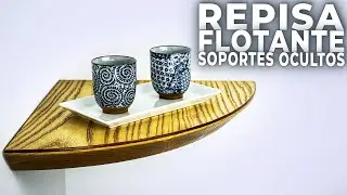 REPISA DE MADERA FLOTANTE  - ESTANTERIA DE ESQUINA- Cómo Hacer Un Estante De Madera FÁCIL