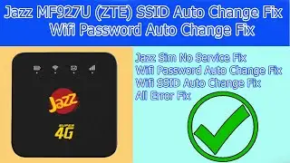 How to Recover SSID & Password ZTE (MF927U) Devices From Auto Change | Youtubians
