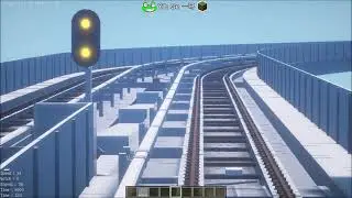 Minecraft Real Train Mod-達成!! ATO自動列車運転装置(運転室展望) Automatic Train Operation