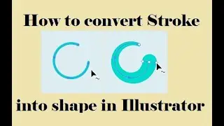How to convert stroke into shape in Illustrator