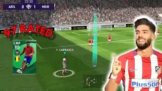 95 Rated Carrasco | Player Review POTW | PES 2021 mobile | GAMEPLAY