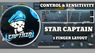 STAR CAPTAIN CONTROL CODE AND SENSITIVITY CODE BGMI 3 FINGER LAYOUT CODE STAR RAJ