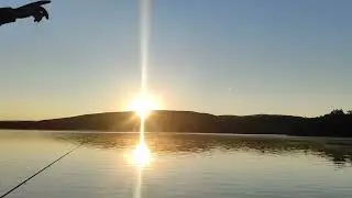 Крым, симферопольское водохранилище, рыбалка и рассвет.