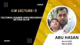 Factorial number using recursive method in C#