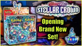 Brand New Set Pokémon TCG Scarlet & Violet Stellar Crown Booster Box Opening