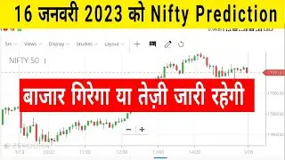 nifty prediction for 16 January 2023 #niftyprediction #nifty50 #tradeguru