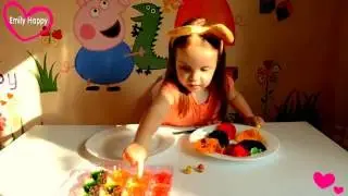 EMILY HAPPY))Мы готовим желе и Достаём сюрпризы)))