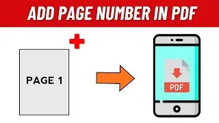 How to Add Page Number in PDF File in Mobile | Mobile se PDF File me Page Numbers Kaise Add Kare