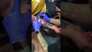 Short time-lapse portrait tattoo