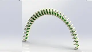 Circular Spring 180º Solidworks