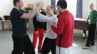 Qian Shiying - Demonstrating Xin Yi(心意六合拳) Applications (1 & 2)