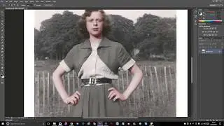 Old Black and white photo to Colour
