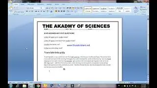 Ms office inpage