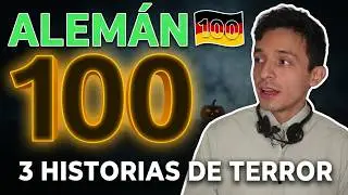¡PRACTICA YA TU ESCUCHA con estas 3 HISTORIAS! (Lección 100 Halloween) - Aprender Alemán