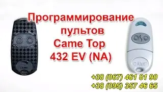 Пульт Came Top 432 EV (NA). Пульт для ворот Came купить (Каме). Программирование пультов Came