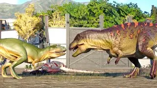 All Canivore Dinosaur Fighing In Canada - Dinosaur Battle Royal - Jurassic World Evolution 2