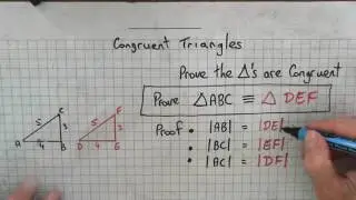 JCH Congruent Triangles SSS