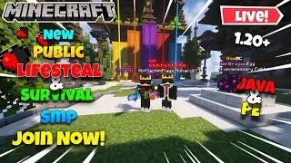 MINECRAFT SMP LIVE || LIFESTEAL & SURVIVAL PUBLIC SMP 24/7 JAVA + BEDROCK | FREE TO JOIN DAY #4