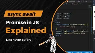 Promise Explained with async await using real life example