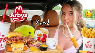 Big Arby's Mukbang! Beef 'N Cheddar, Cheese Fries, Chicken Sliders & more