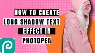 How to Create a Long Shadow Text Effect in Photopea