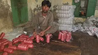Plastic Sutli Making In a Local Factory