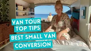 VAN TOUR self build | BEAUTIFUL BESPOKE SMALL VAN BUILD - TIPS from life on the road.