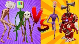 Siren Head Best Monster Battle Nintendo Head vs Iphone Head vs Eye head vs toilet head vs dark siren