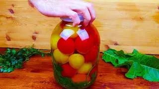 Grandmother offered a recipe for incredibly tasty tomatoes for the winter.