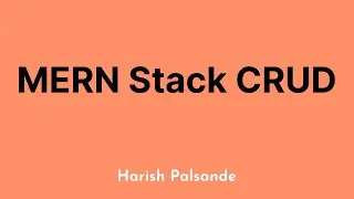 1. MERN Stack CRUD Course Overview