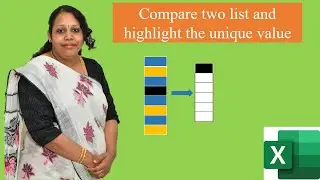 How to Compare Two List and Highlight Unique Values
