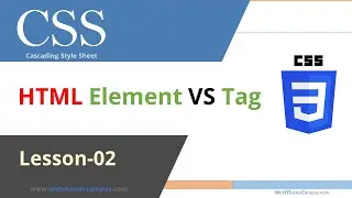 HTML Tag vs Element