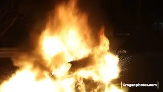 **PRE ARRIVAL OF FIRE DEPARTMENT**CAR FIRE ELMONT