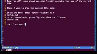 Vim Tutorial - How to Show Current File Name (Full Path)