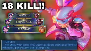 18 KILL!! BUILD LYLIA BUFF 2023 | BEST BUILD LYLIA AFTER BUFF - Lylia Gameplay