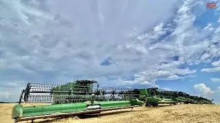 WHEAT HARVEST 2021 with Big John JOHN DEERE Combines