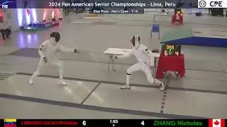 Panam Champs 2024 SME - L16 - Ruben Limardo VEN v Nicholas Zhang CAN