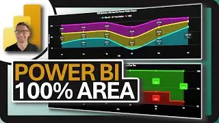 Power BI 100% AREA CHART: New Visual!!!