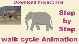 Elephant walk cycle animation tutorial in After Effects without plugin-Part 2