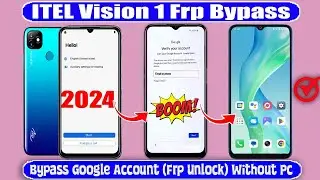 New Method 2024 |Itel Vision 1 Frp Bypass🔥 Itel L6005 Frp Google Account Remove🔥Without Pc 2024🔥