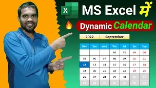 Excel Dynamic Calendar | How to Create Calendar in Excel | Excel Tips and Tricks