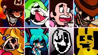 STARMAN SLAUGHTER but Every Turn a Different Character Sings 🎤 ( FNF STARMAN SLAUGHTER ) 🎶