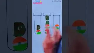 india flag 🇮🇳Pakistan flag 🇵🇰 || #shorts #art #trending  #shortsviral #viralvideo