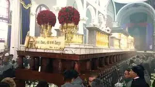 Majestuosa Salida del Cristo Yacente y Reina de la Paz del Templo del Calvario. 2019