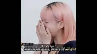 Lily flirting smile 😭 #HAELY #HAEWON #LILY #해원 #릴리 #NMIXX #엔믹스 #Love haely Like This